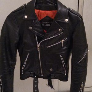 Straight To Hell Commando leather biker jacket XXS